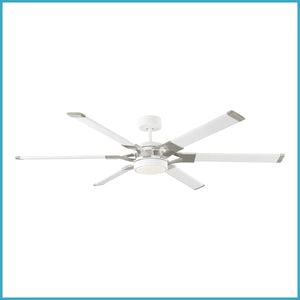 Visual Comfort Fan - 6LFR62RZWD - 62"Ceiling Fan - Loft - Matte White