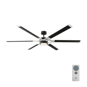 Visual Comfort Fan - 6LFR72MBKD - 72" Ceiling Fan - Loft - Midnight Black
