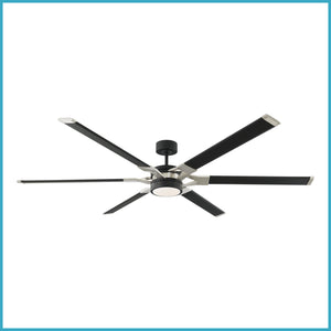 Visual Comfort Fan - 6LFR72MBKD - 72" Ceiling Fan - Loft - Midnight Black