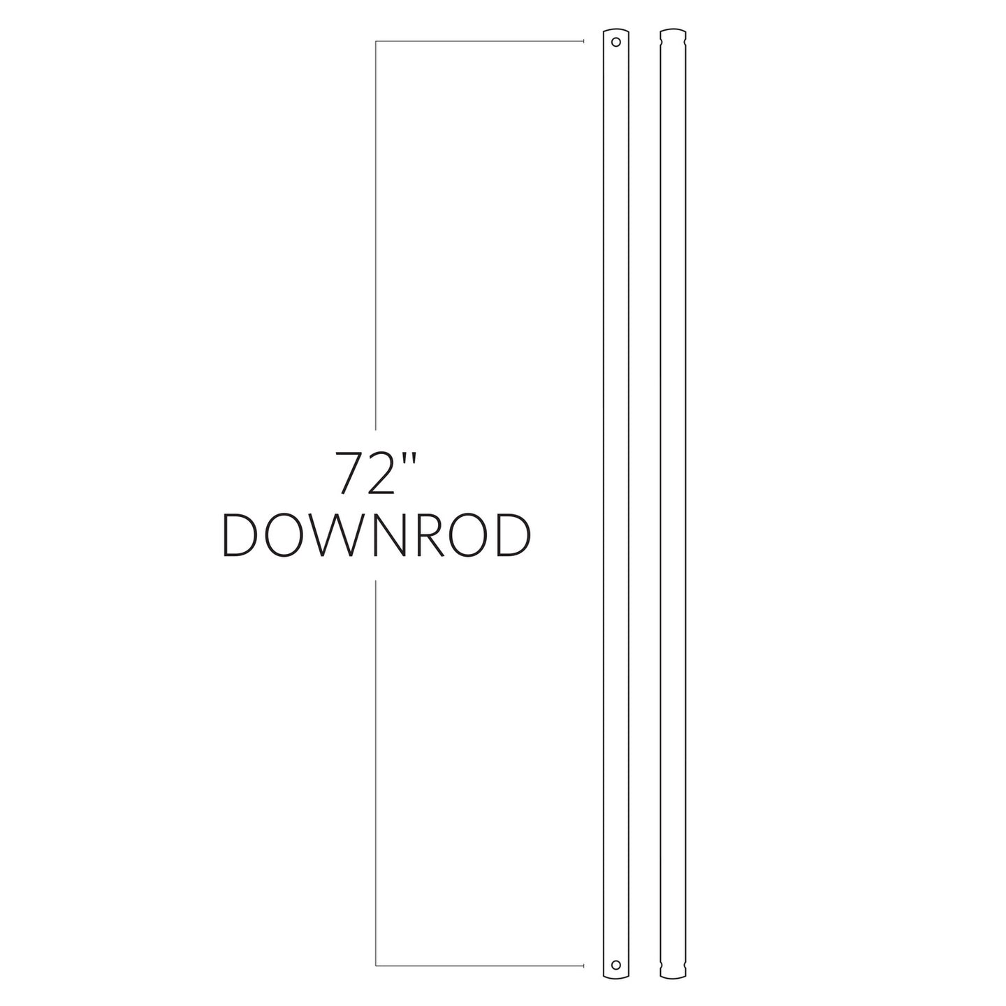 Visual Comfort Fan - DR72KOA - Downrod - Universal - Koa