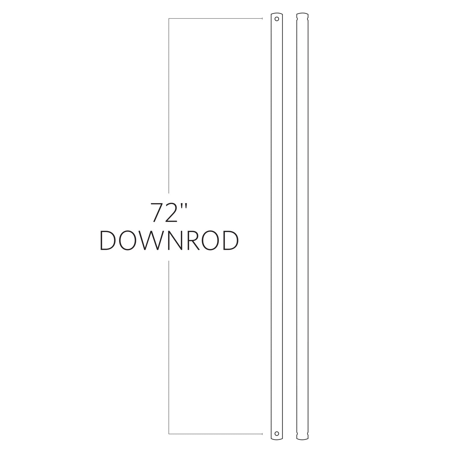 Visual Comfort Fan - DR72KOA - Downrod - Universal - Koa