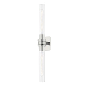 Hudson Valley - 1042-PN - Two Light Bath Bracket - Oakfield - Polished Nickel