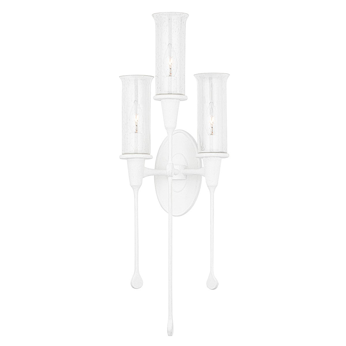 Hudson Valley - 4103-WP - Three Light Wall Sconce - Chisel - White Plaster