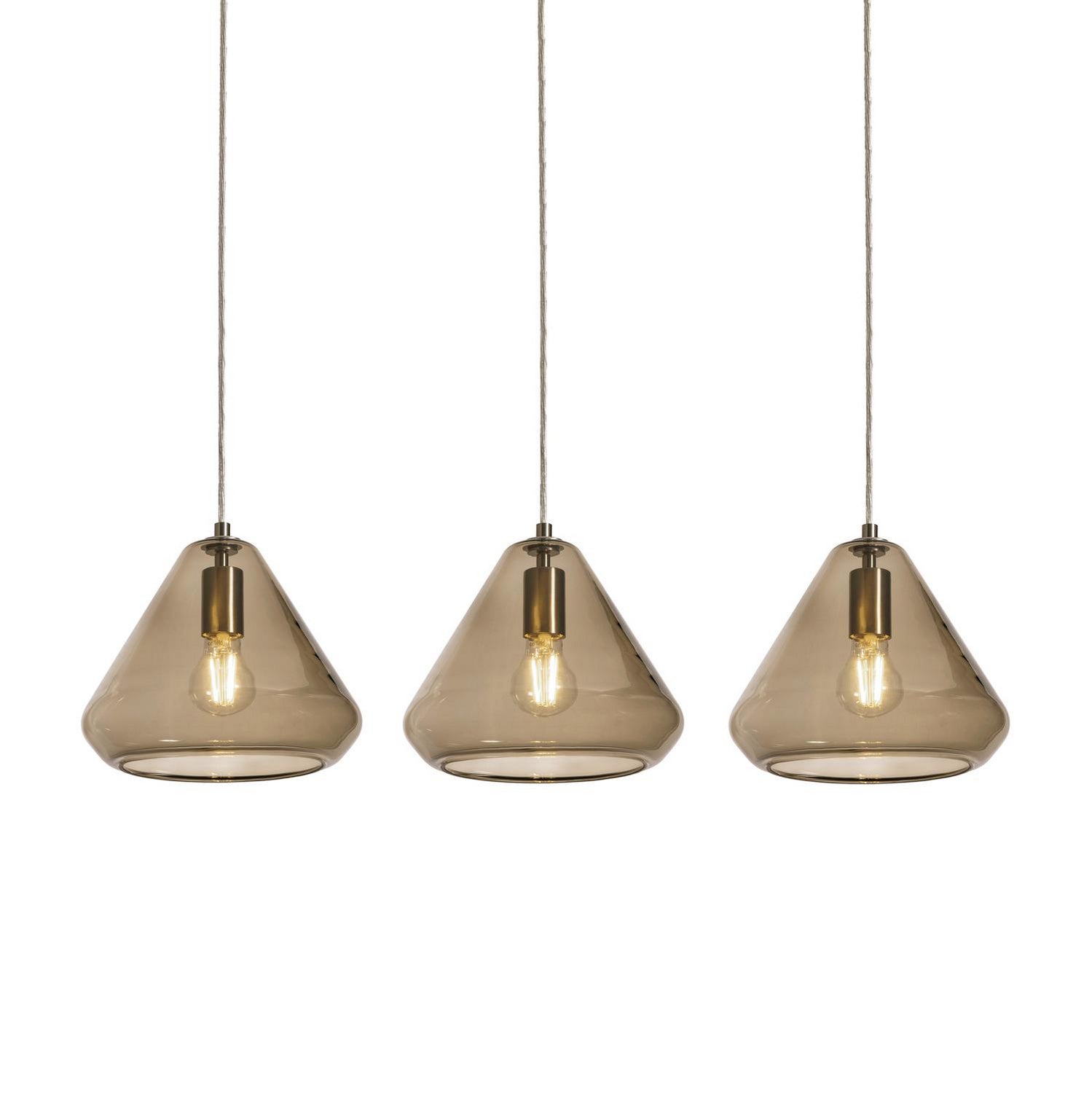 AFX Lighting - AGP10MBSNBRLNR3 - Three Light Pendant - Armitage - Satin Nickel