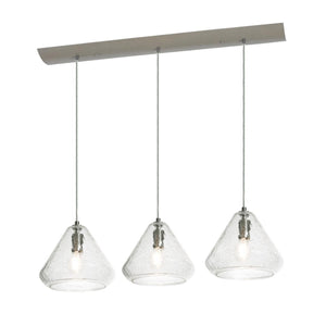 AFX Lighting - AGP10MBSNCCLNR3 - Three Light Pendant - Armitage - Satin Nickel