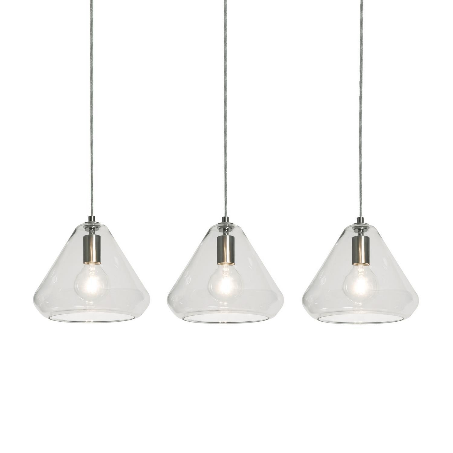 AFX Lighting - AGP10MBSNCLLNR3 - Three Light Pendant - Armitage - Satin Nickel