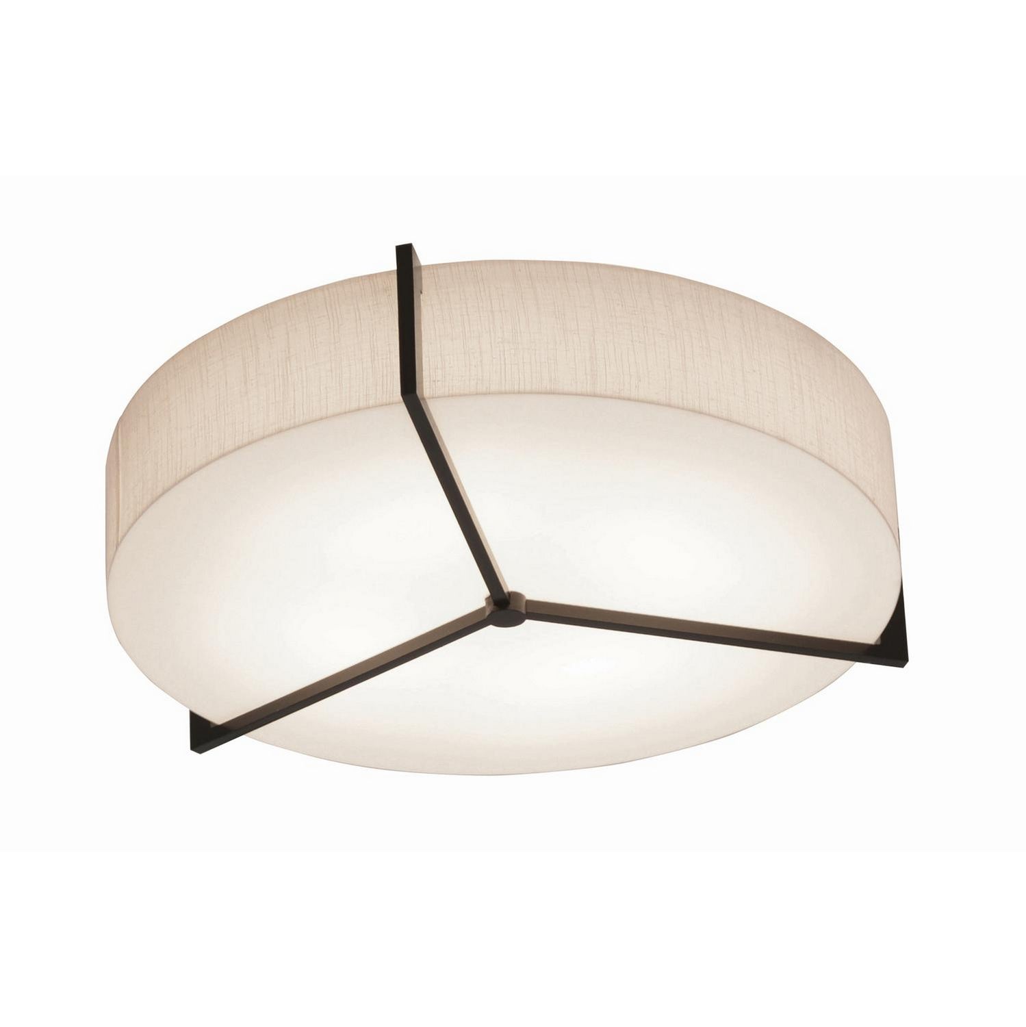 AFX Lighting - APF1524LAJUDES-JT-BB - LED Flush Mount - Apex - Jute/Espresso