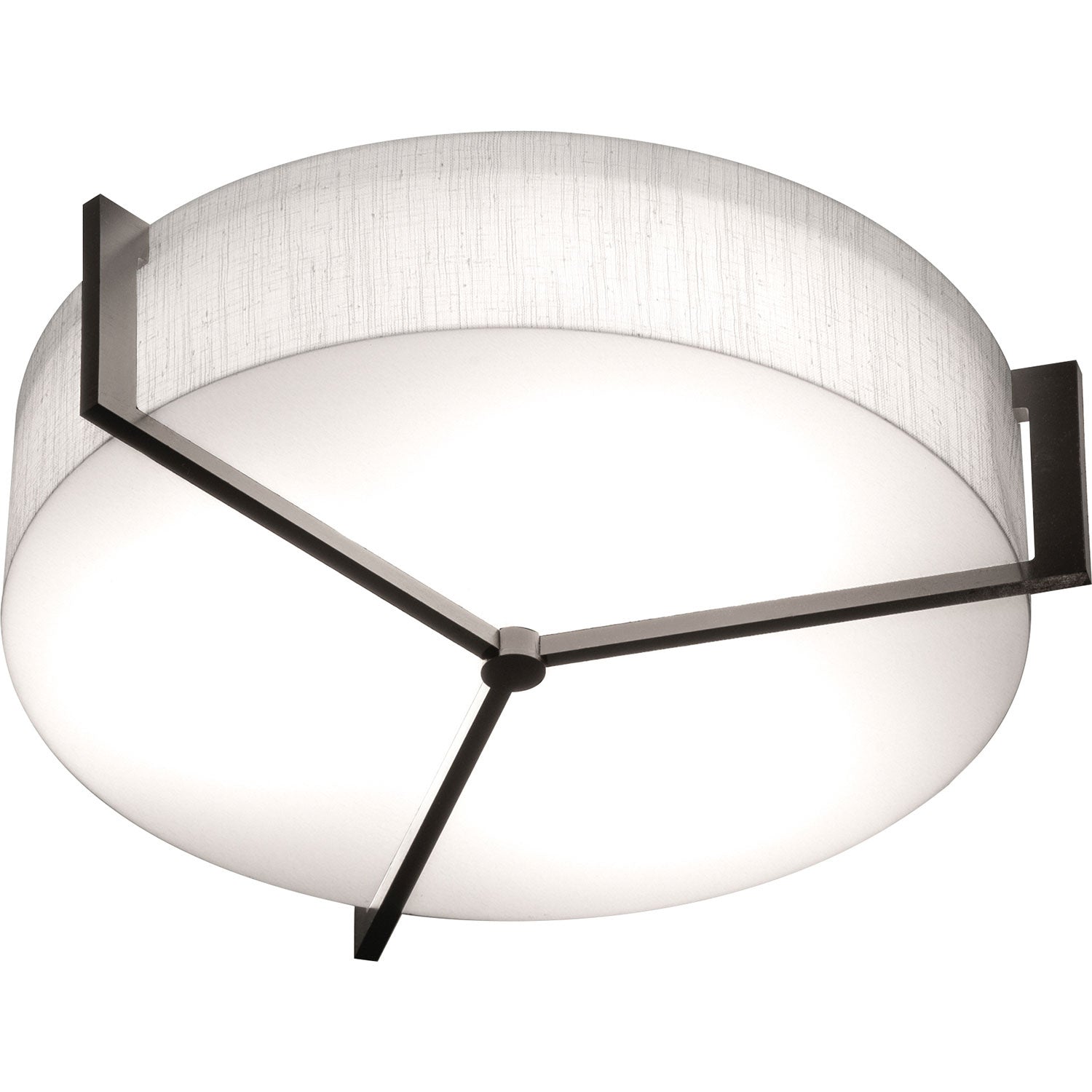 AFX Lighting - APF1524LAJUDES-LW - LED Flush Mount - Apex - Linen White/Espresso