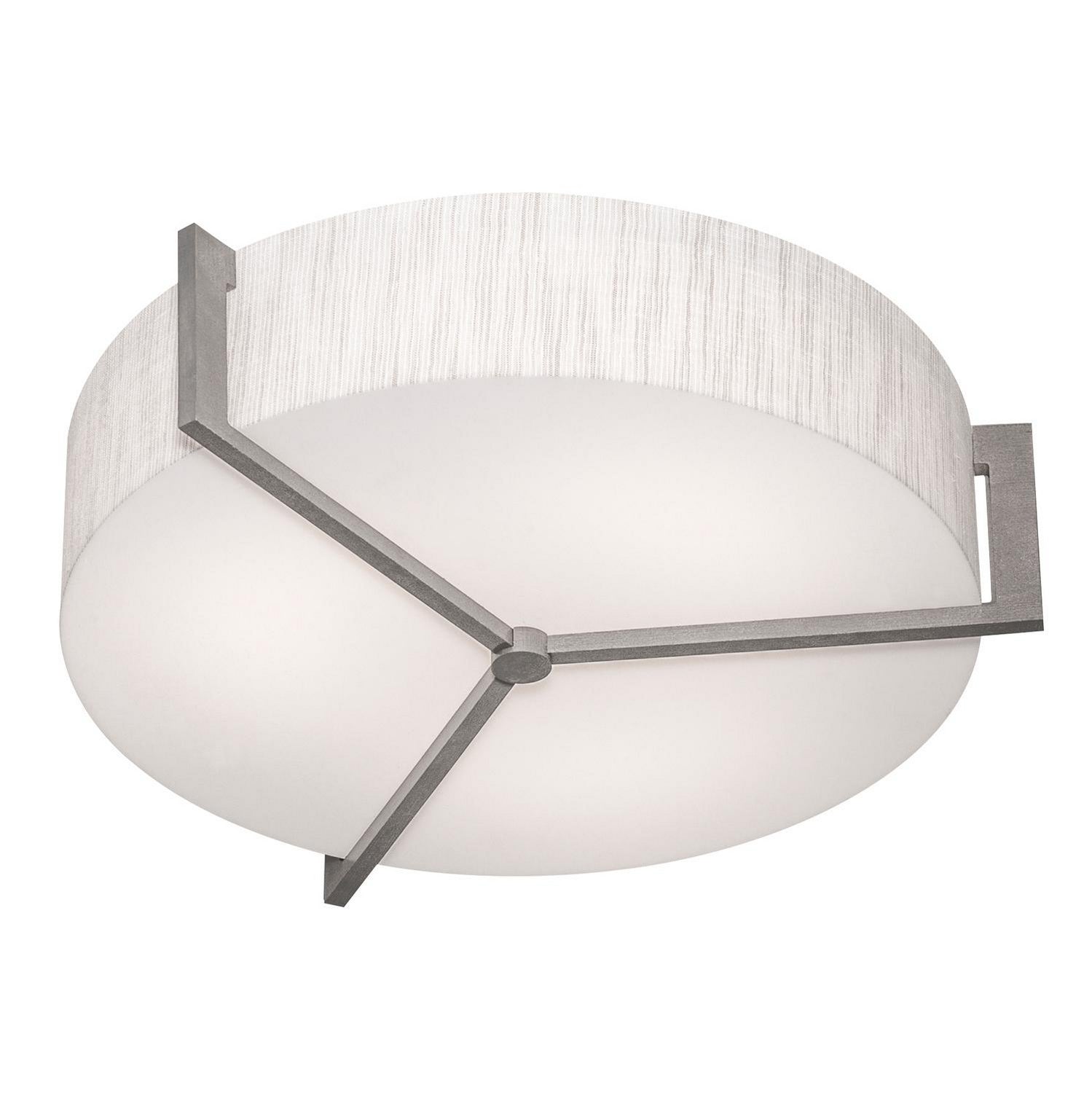 AFX Lighting - APF1524LAJUDWG-JT-BB - LED Flush Mount - Apex - Jute/Weathered Grey