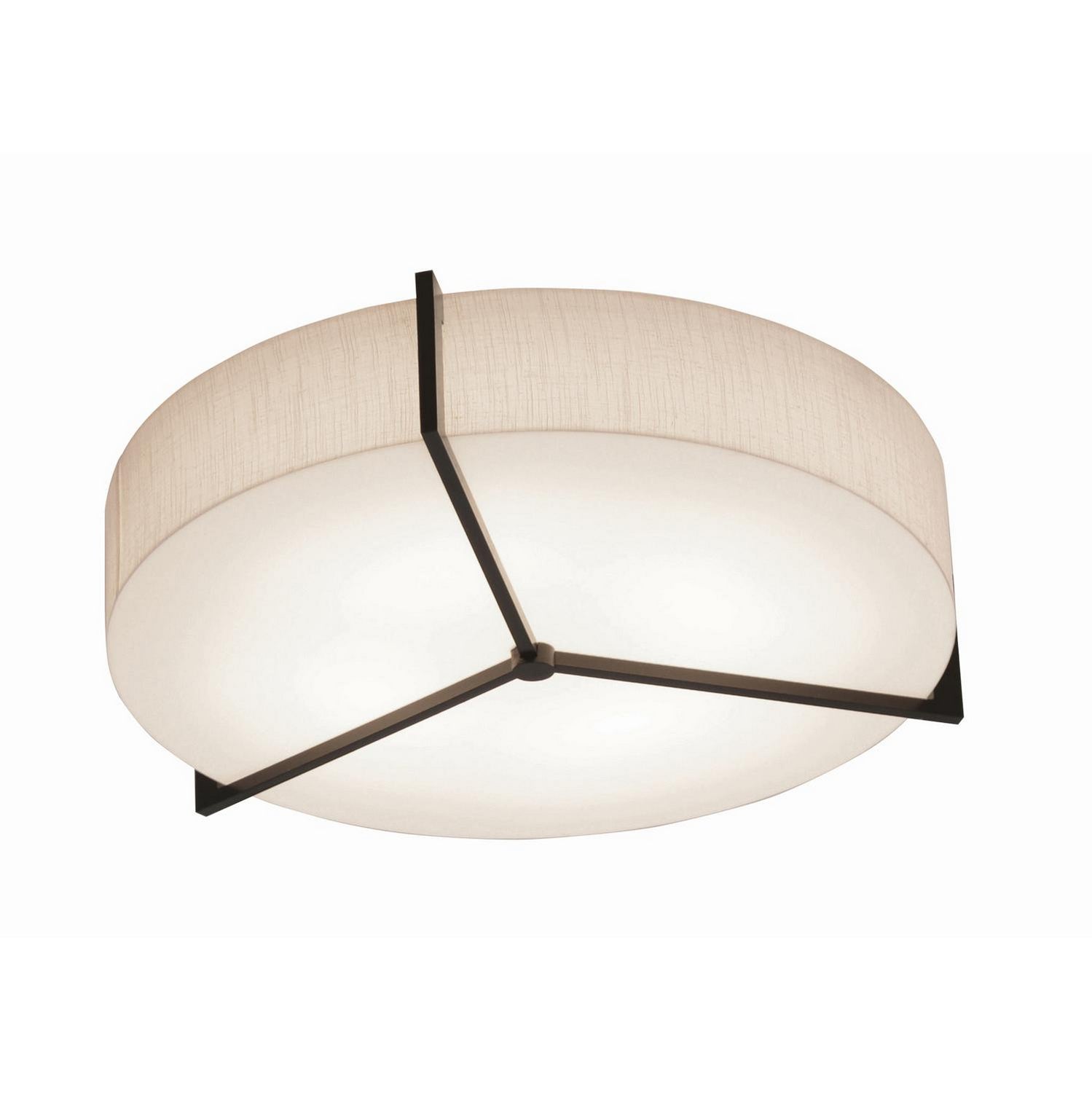 AFX Lighting - APF1932LAJUDES-JT-MS - LED Flush Mount - Apex - Jute/Espresso