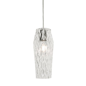 AFX Lighting - CNDP05MBCL - One Light Pendant - Candace - Satin Nickel