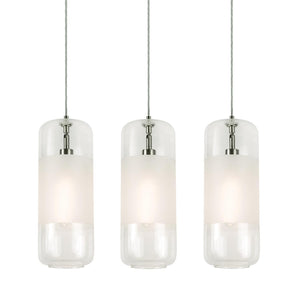 AFX Lighting - HRP06MBSNCLLNR3 - Three Light Pendant - Hermosa - Satin Nickel