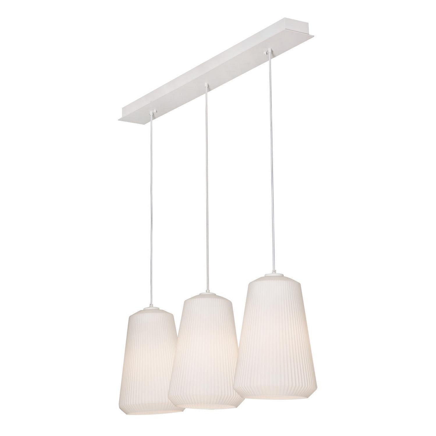 AFX Lighting - ISLP11WHLNR3 - Three Light Pendant - Isla - White