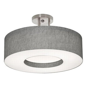 AFX Lighting - MCF1524LAJUD-GYSF - LED Semi-Flush Mount - Montclair - Satin Nickel