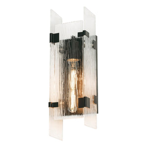 AFX Lighting - PNRS0518MBBK - One Light Wall Sconce - Pioneer - Black