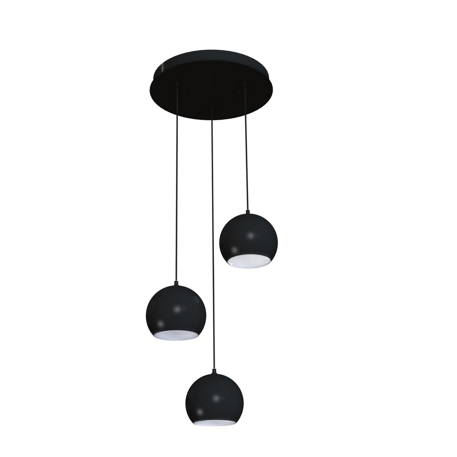 AFX Lighting - RXYP08BKRND3 - Three Light Pendant - Roxy - Black