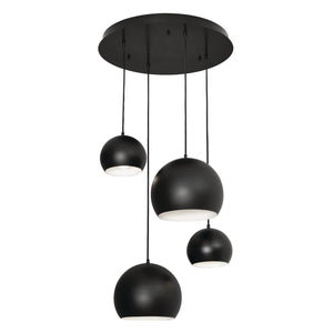 AFX Lighting - RXYP99BKRND4 - Four Light Pendant - Roxy - Black