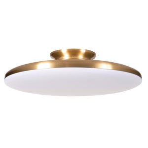 AFX Lighting - SKYF15LAJD1SB - LED Semi-Flush Mount - Skye - Satin Brass