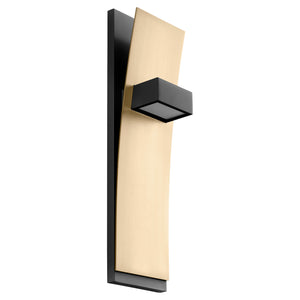 Oxygen - 3-400-1540 - LED Wall Sconce - Dario - Black W/ Aged Brass