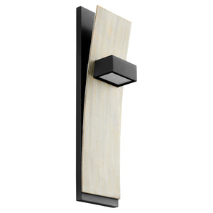 Oxygen - 3-400-1541 - LED Wall Sconce - Dario - Black W/ Weathered Oak