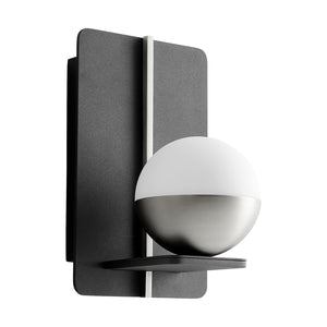 Oxygen - 3-554-1524 - LED Wall Sconce - Iota - Black W/ Satin Nickel