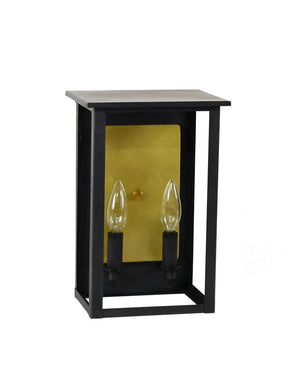 Northeast Lantern - 8991R-DB-LT2-CLR-BR85 - Two Light Wall Lantern - Ashford - Dark Brass