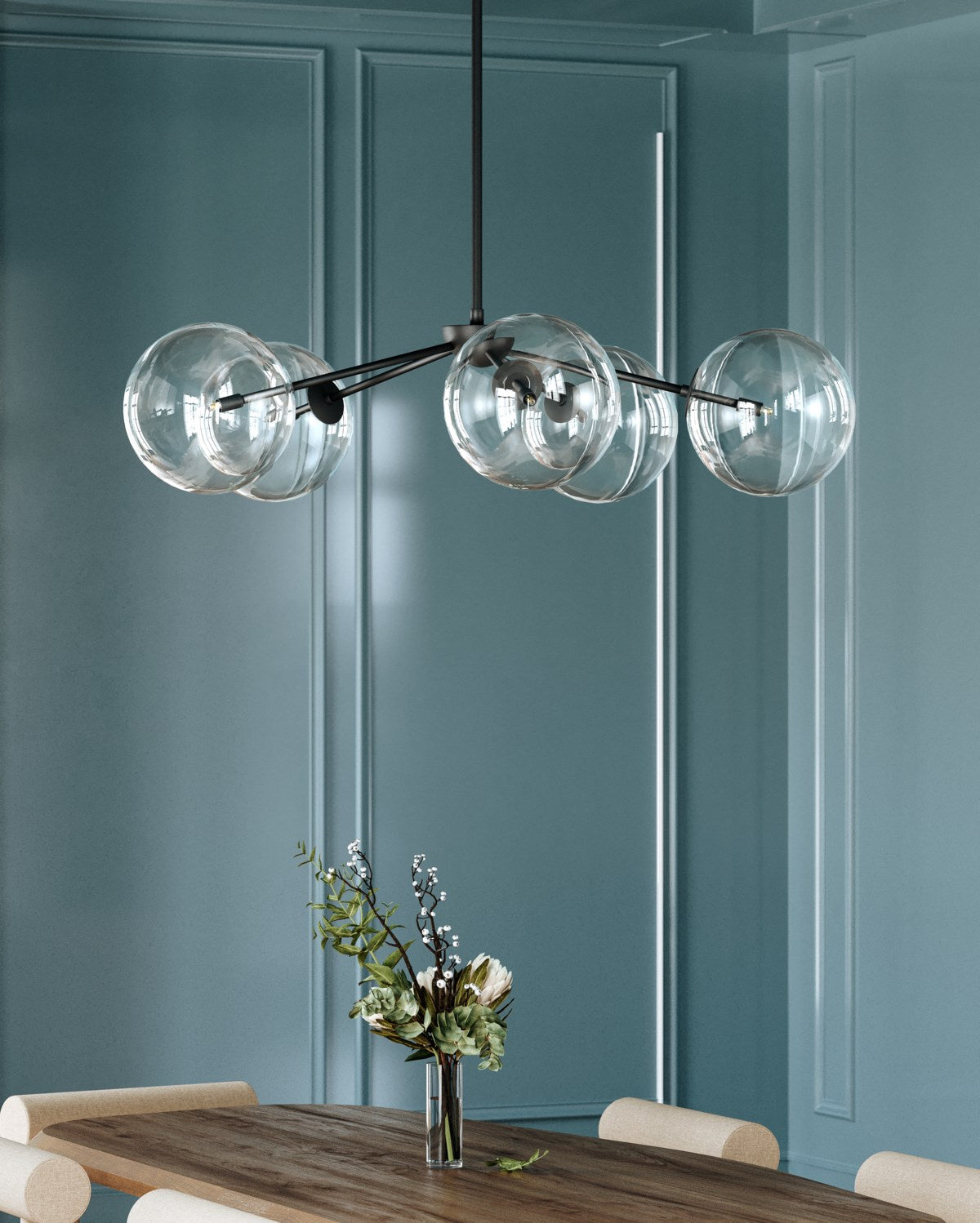 Troy Lighting - F8205-SBK - Five Light Chandelier - Madrid - Soft Black