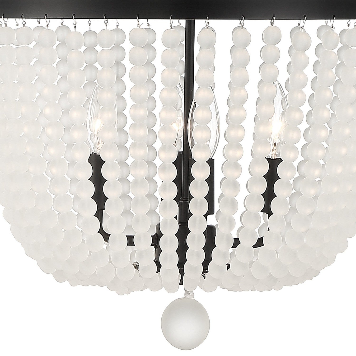 Crystorama - 604-MK-FR - Four Light Chandelier - Rylee - Matte Black