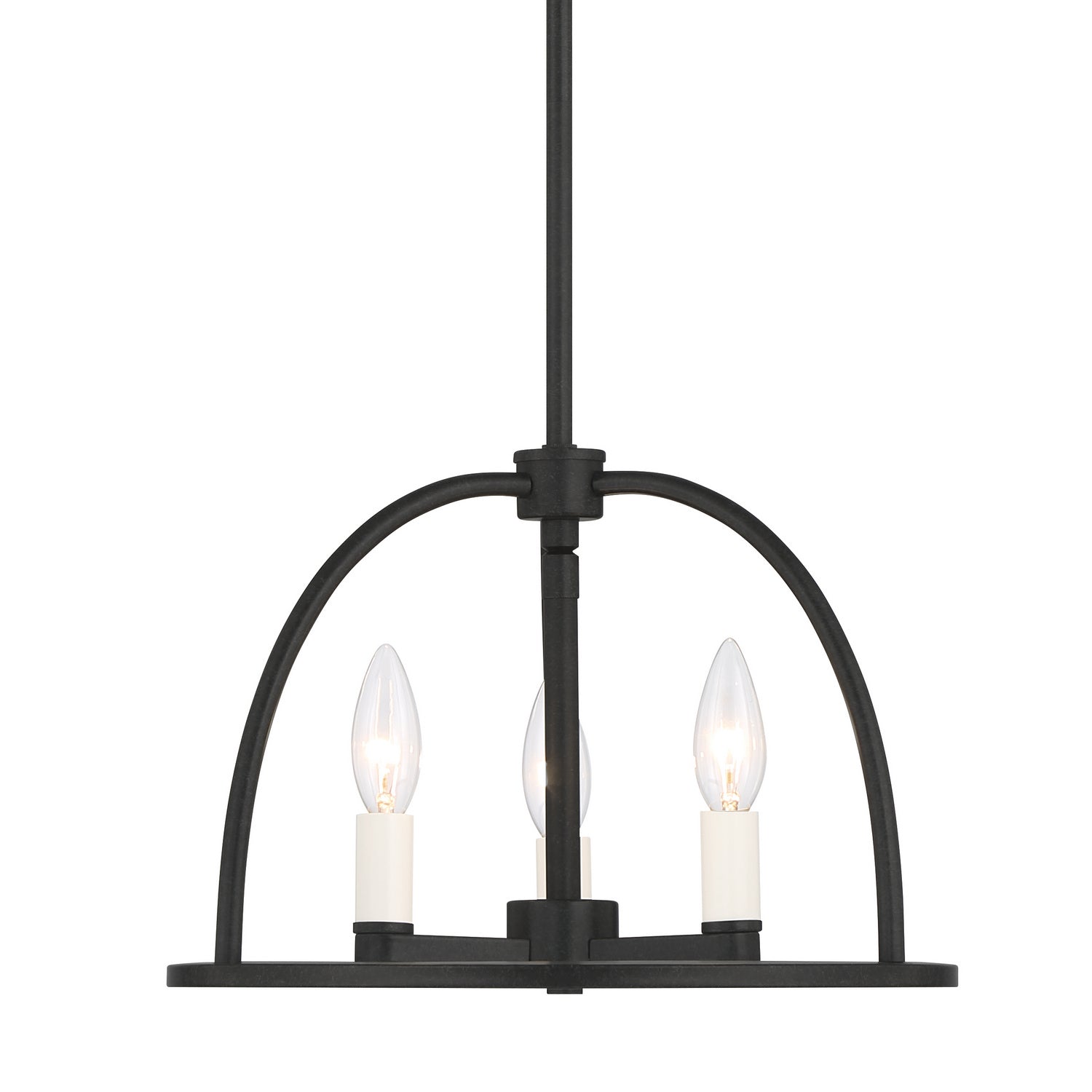 Crystorama - ABB-3003-BK - Three Light Chandelier - Abbott - Black