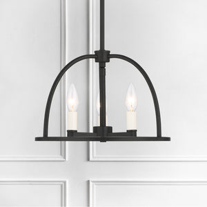 Crystorama - ABB-3003-BK - Three Light Chandelier - Abbott - Black