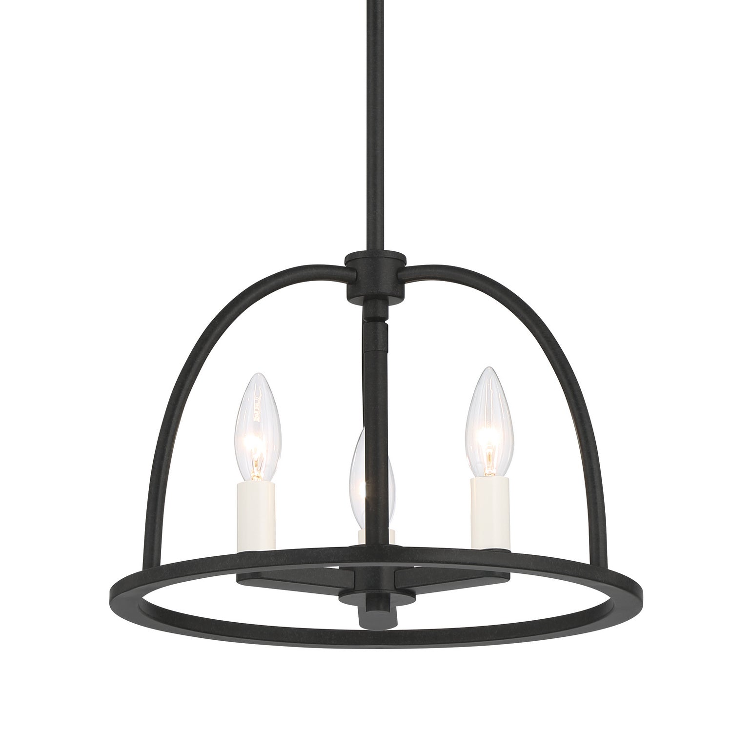 Crystorama - ABB-3003-BK - Three Light Chandelier - Abbott - Black