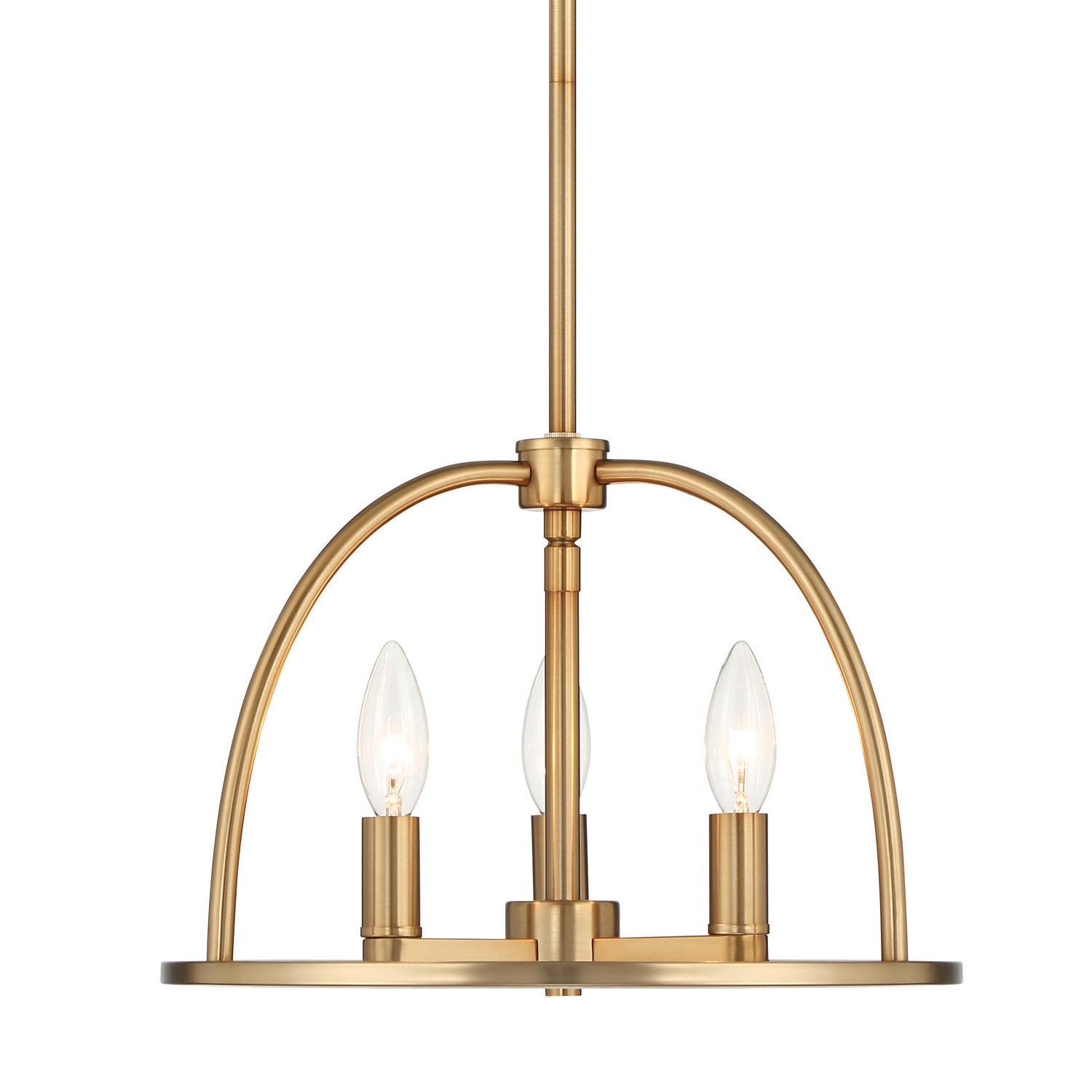 Crystorama - ABB-3003-VG - Three Light Chandelier - Abbott - Vibrant Gold