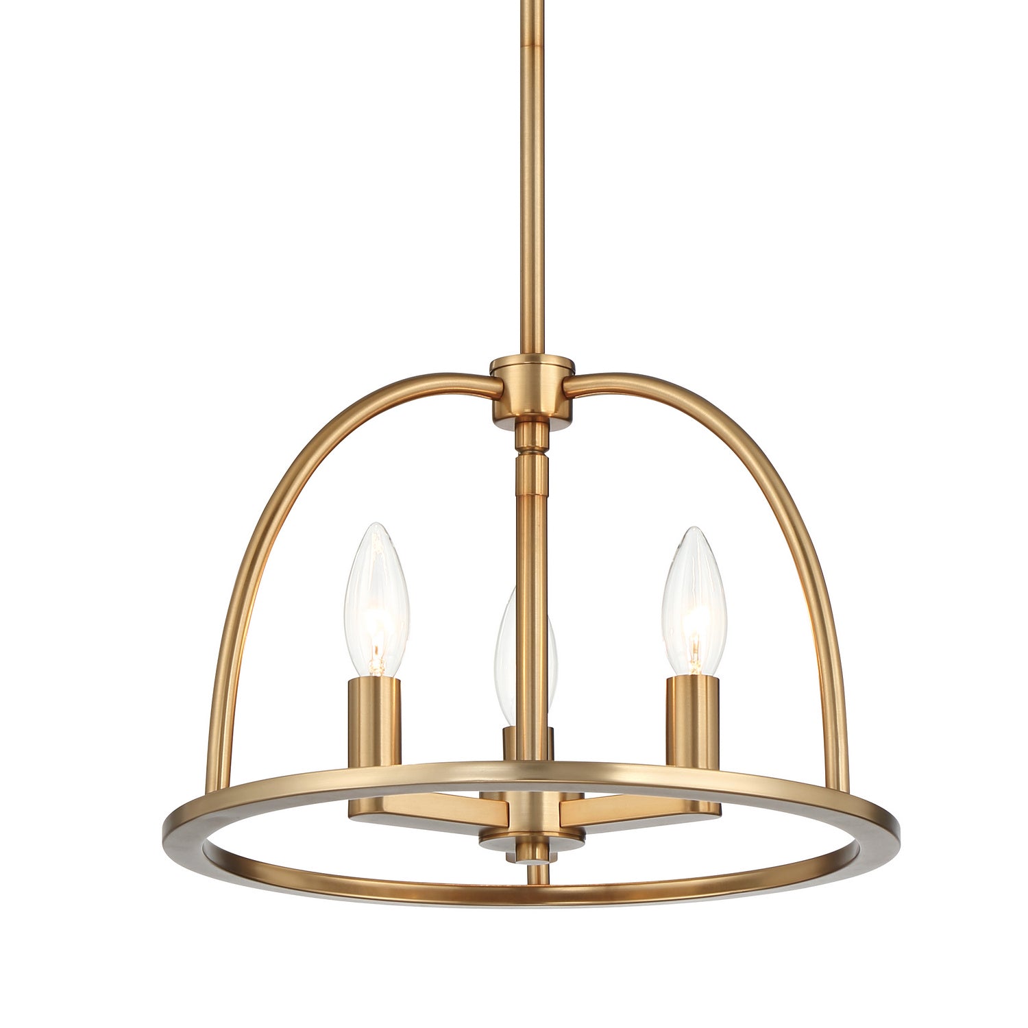 Crystorama - ABB-3003-VG - Three Light Chandelier - Abbott - Vibrant Gold