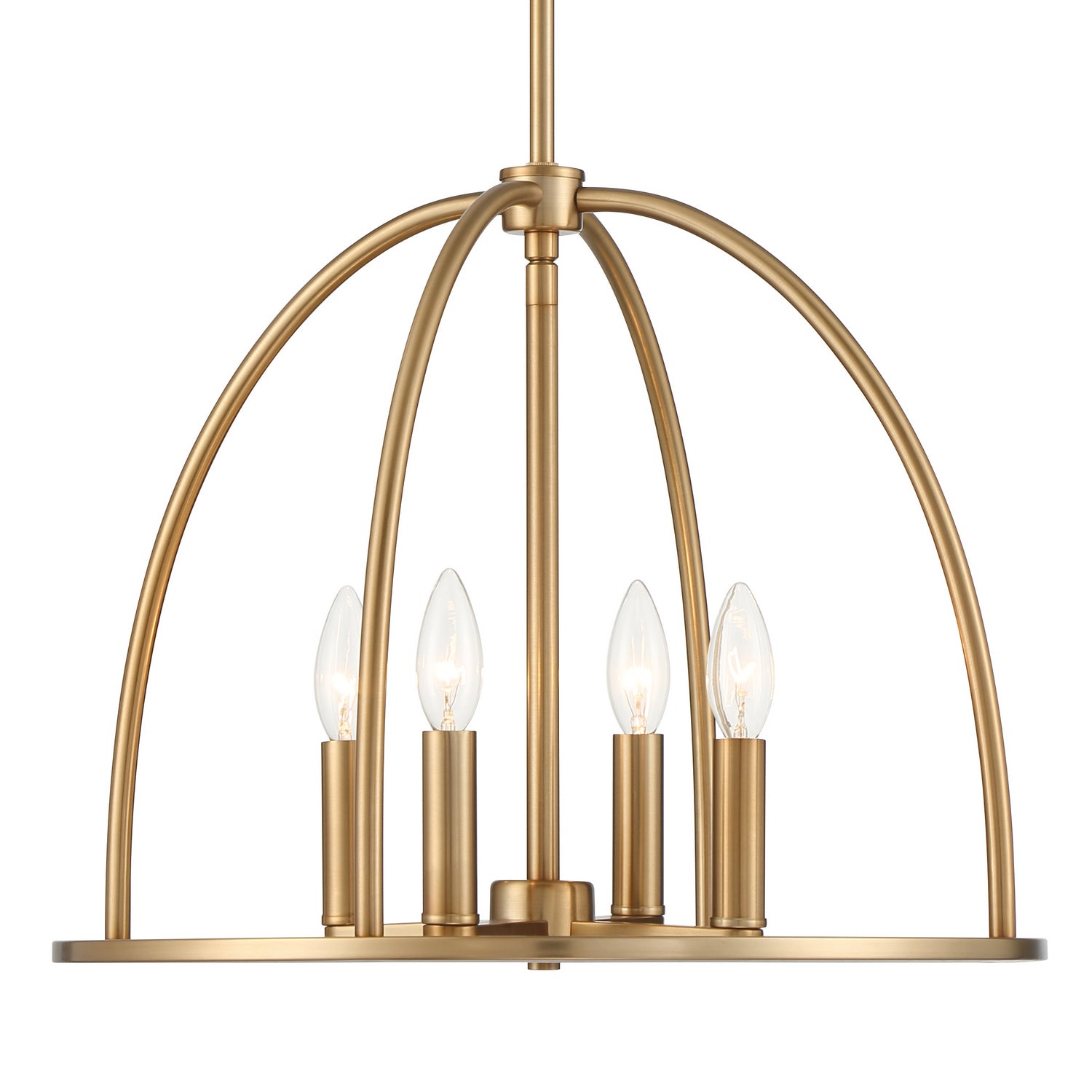 Crystorama - ABB-3004-VG - Four Light Chandelier - Abbott - Vibrant Gold