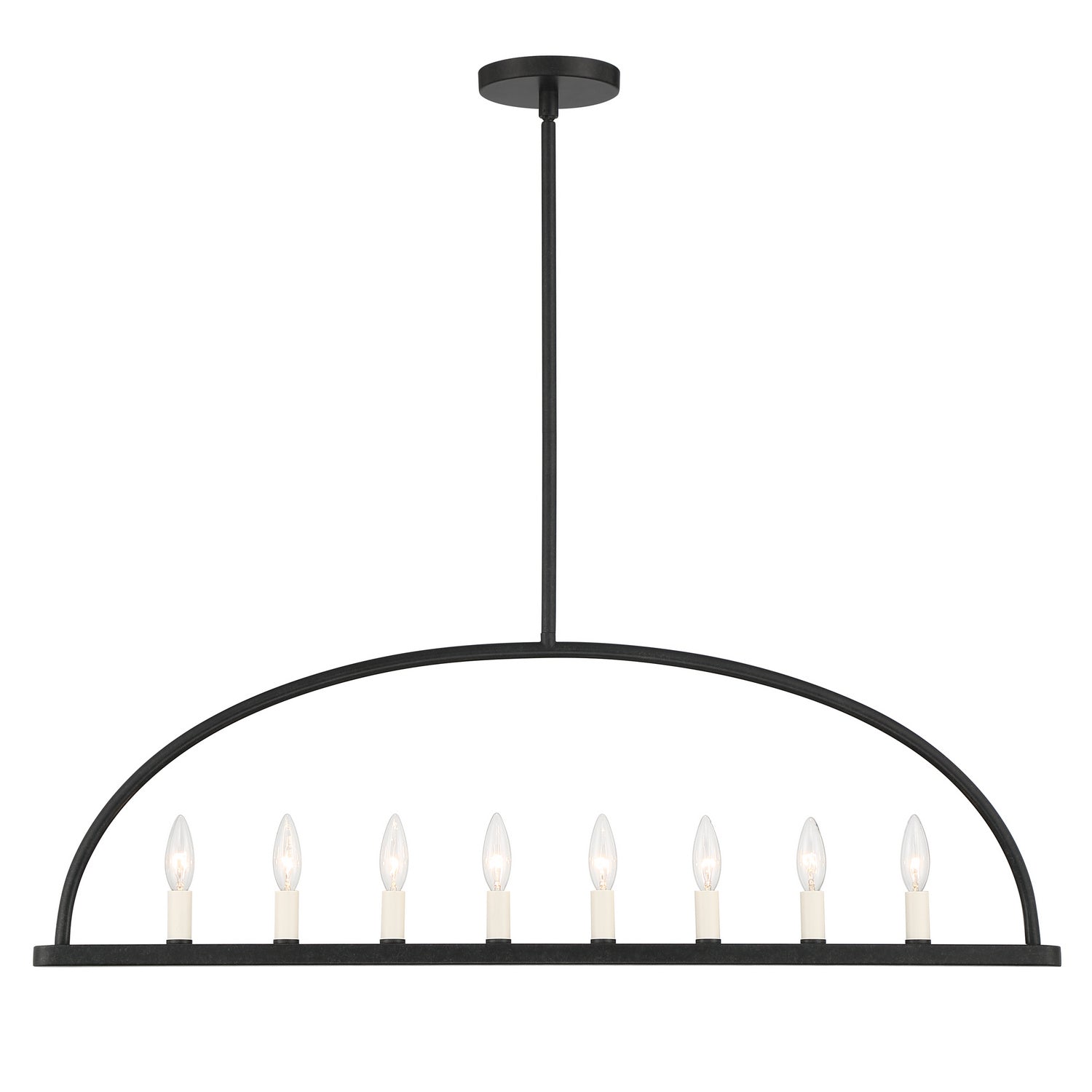 Crystorama - ABB-3007-BK - Eight Light Chandelier - Abbott - Black