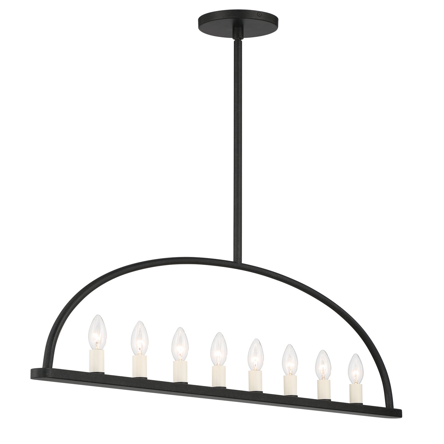 Crystorama - ABB-3007-BK - Eight Light Chandelier - Abbott - Black