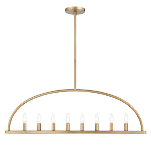 Crystorama - ABB-3007-VG - Eight Light Chandelier - Abbott - Vibrant Gold