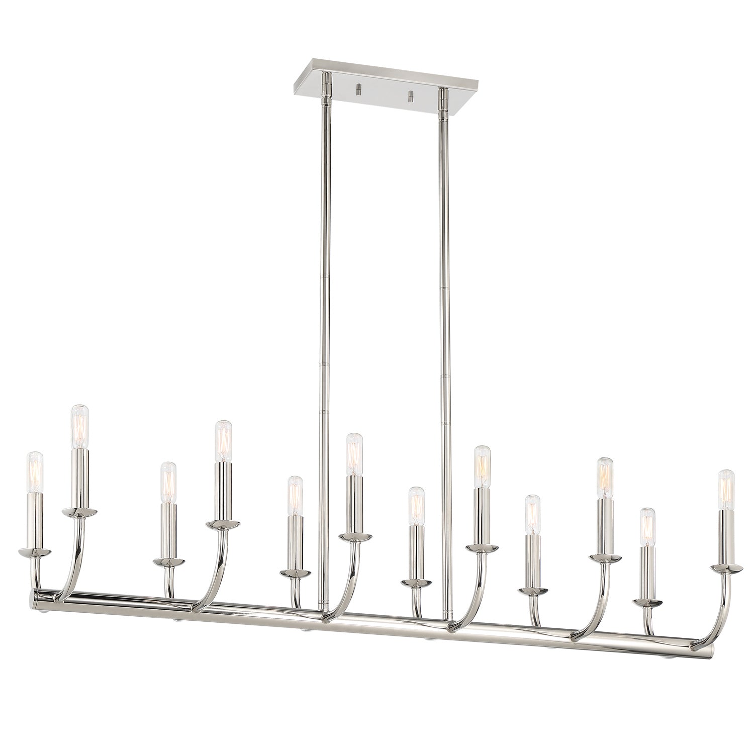 Crystorama - BAI-A2112-PN - 12 Light Chandelier - Bailey - Polished Nickel