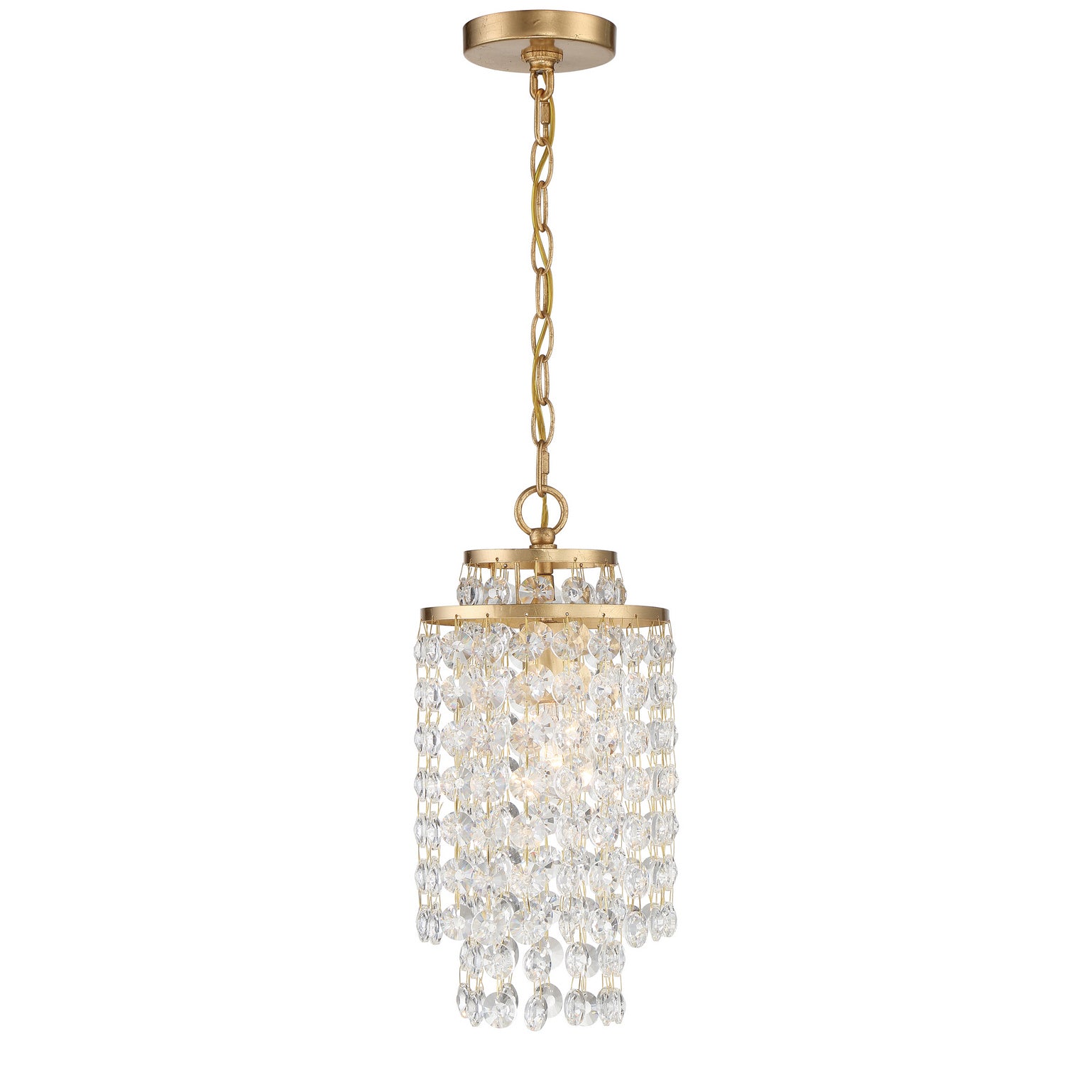 Crystorama - GAB-B7301-GA - One Light Chandelier - Gabrielle - Antique Gold