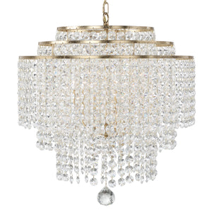 Crystorama - GAB-B7305-GA - Six Light Chandelier - Gabrielle - Antique Gold