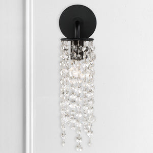 Crystorama - GAB-B7311-MK - One Light Wall Sconce - Gabrielle - Matte Black