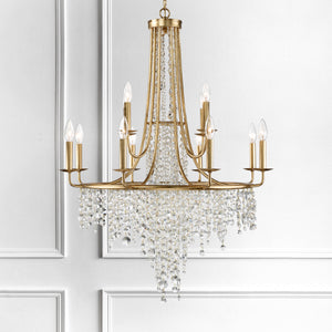 Crystorama - GAB-B7312-GA - 12 Light Chandelier - Gabrielle - Antique Gold