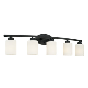 Capital Lighting - 115251MB-338 - Five Light Vanity - Dixon - Matte Black