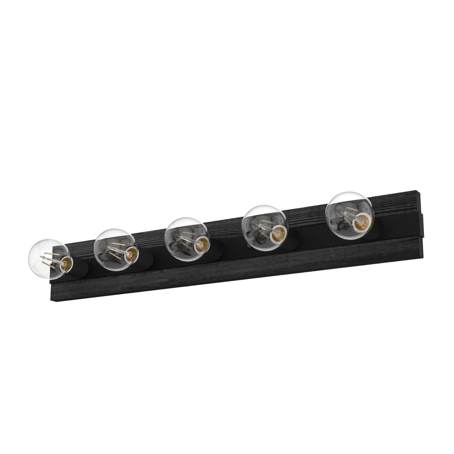 Hunter - 19063 - Five Light Bathroom Vanity - Donelson - Natural Black Iron