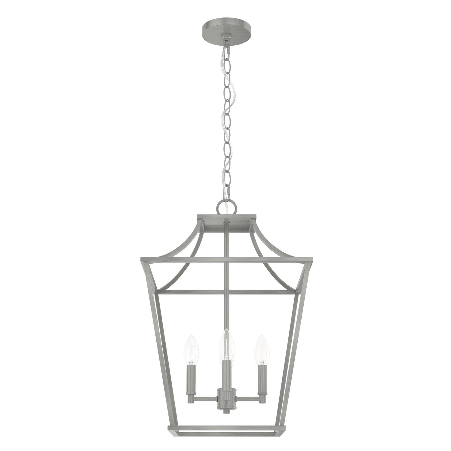 Hunter - 19070 - Four Light Pendant - Laurel Ridge - Brushed Nickel