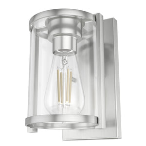 Hunter - 19126 - One Light Wall Sconce - Astwood - Brushed Nickel