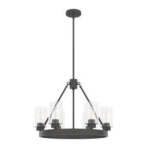 Hunter - 19162 - Six Light Chandelier - Hartland - Noble Bronze