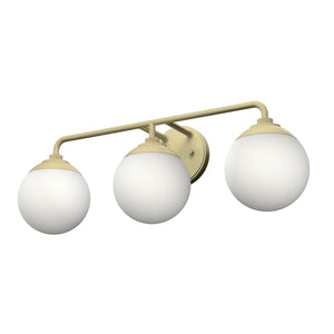 Hunter - 19177 - Three Light Bathroom Vanity - Hepburn - Modern Brass