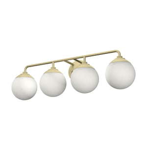Hunter - 19179 - Four Light Bathroom Vanity - Hepburn - Modern Brass