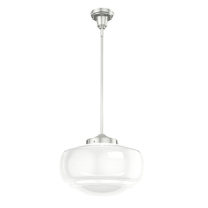 Hunter - 19194 - One Light Pendant - Saddle Creek - Brushed Nickel